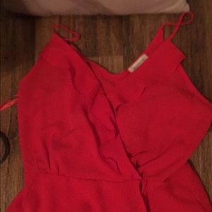 Red blouse